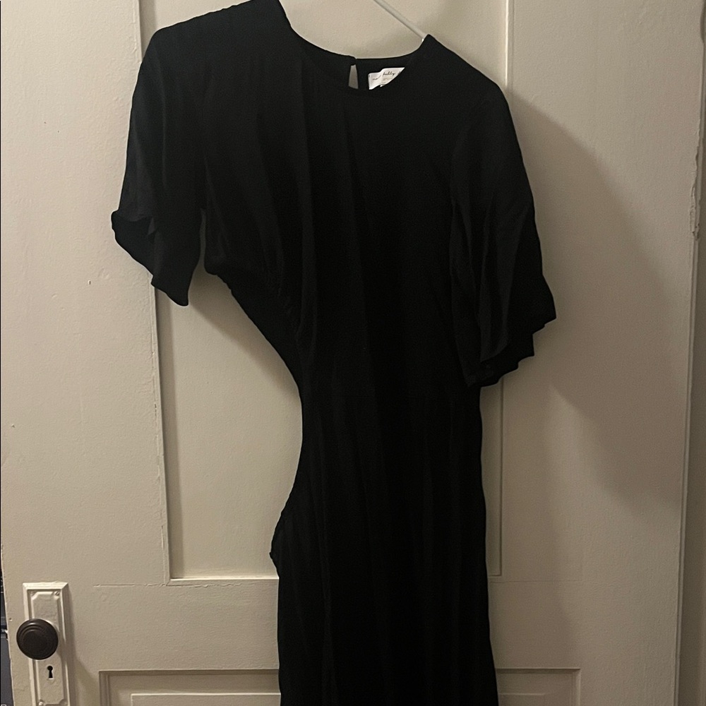 Never Fully Dressed Black Asymmetrical Dress